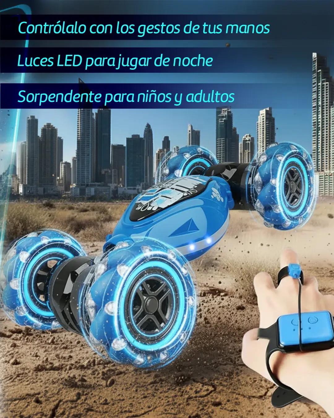 Carro acrobático con sensores de movimiento - Enovaverse
