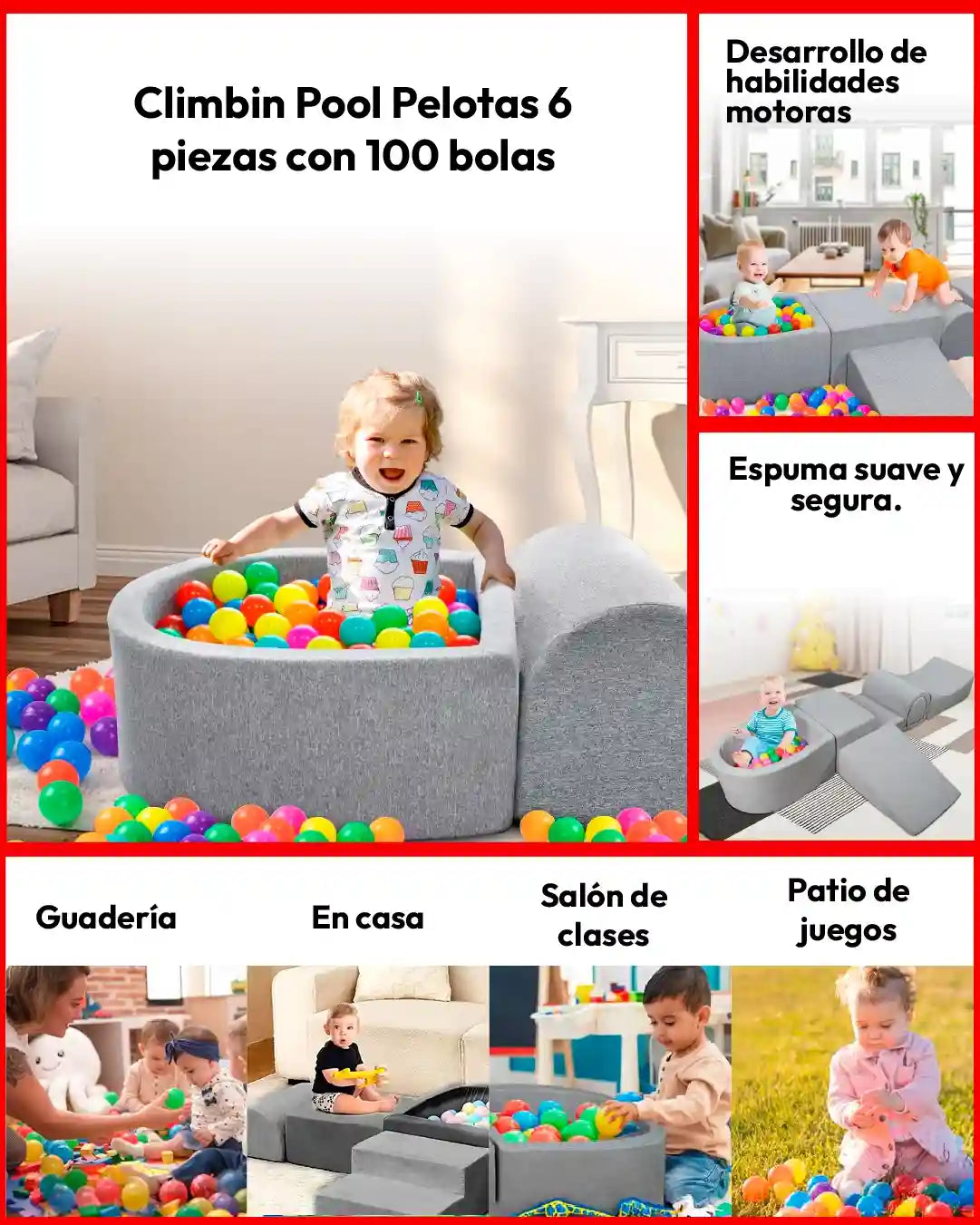 PISCINA SENSORIAL DE ESPUMA PREMIUM
